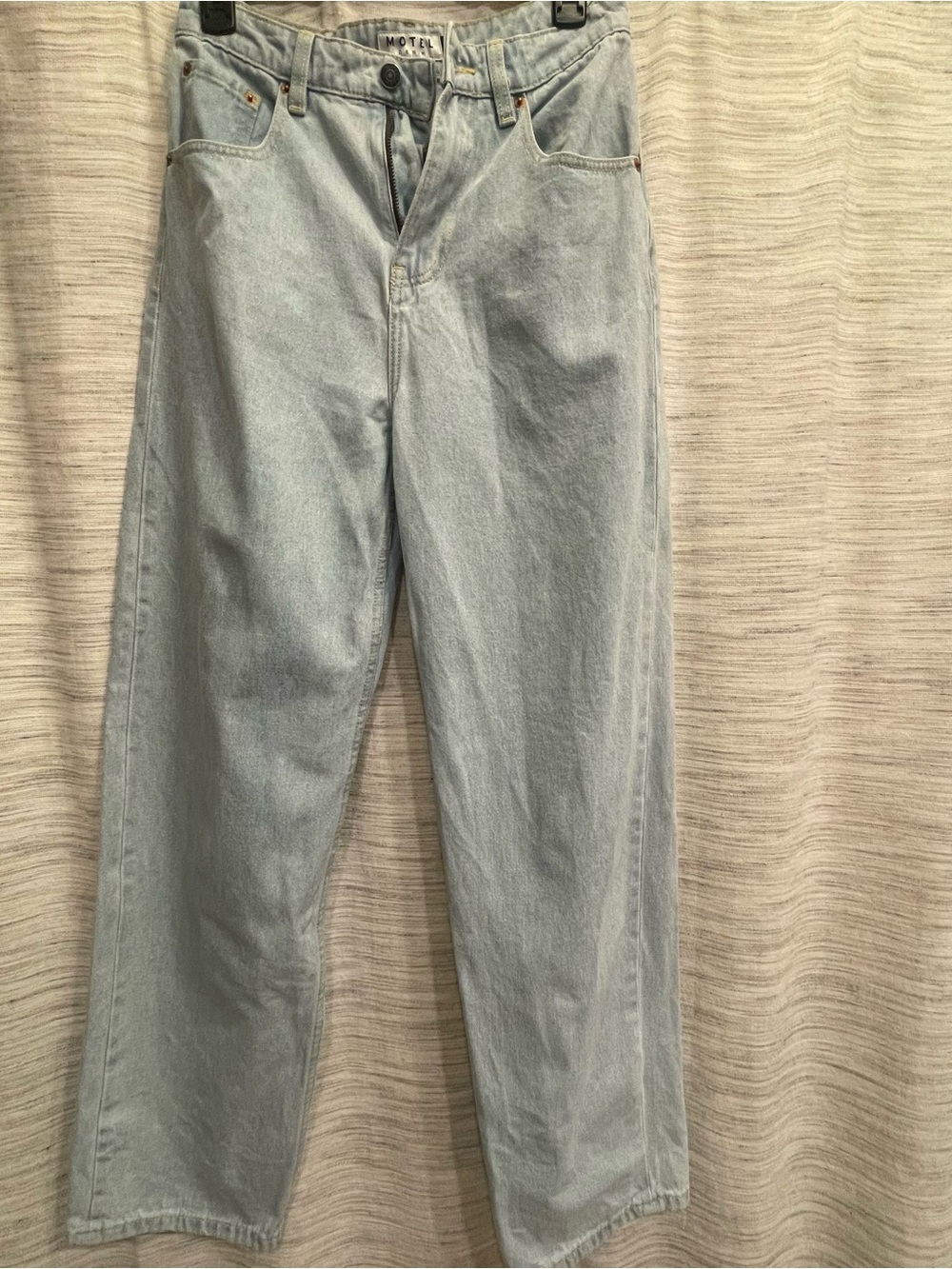 Motel Rocks Light Blue Skinny Jeans - Picture 3 of 5